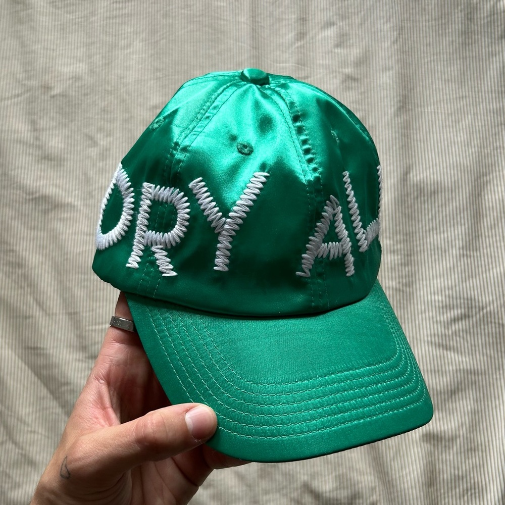 Cactus Plant Flea Market x Human Made GREEN Satin Dry Alls Hat AUTHENTIC New
